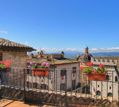 Casa vacanza nel centro di Assisi terrazza con vista meravigliosa